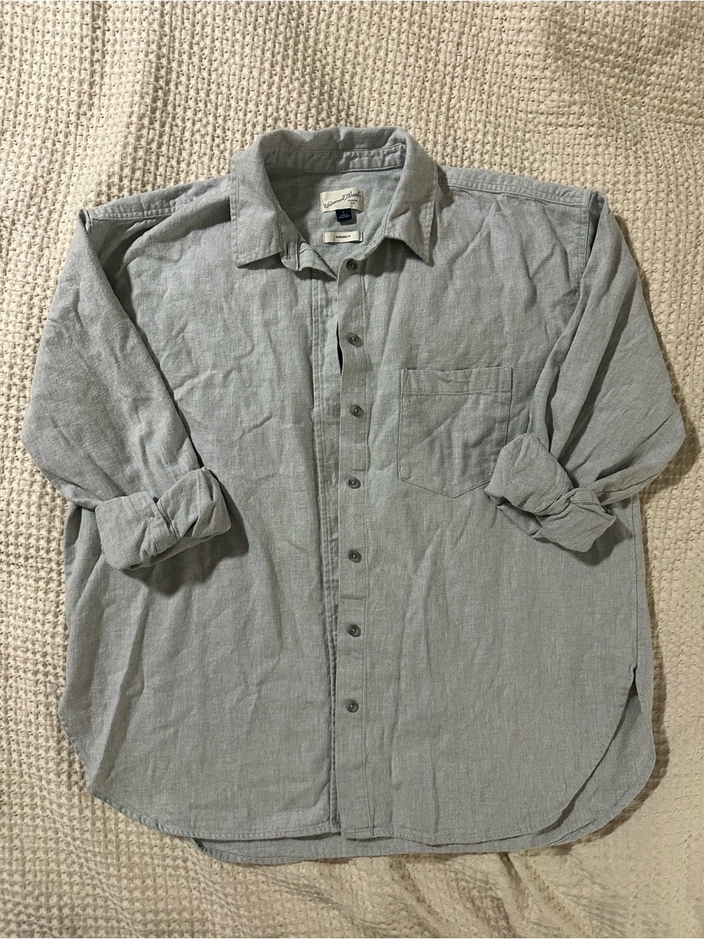 Universal Thread Women's Oversized Denim Button-Down Shirt/ Shacket